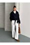 Double-Breasted Belted Buttoned Crop Jacket - 3