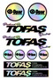 Hologram Decorative Sticker Set 10 Pieces |   Vehicle Automobile Motorcycle Logo Lettering Strip Sticker Decal