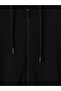 Alita City Lcw Modest Black Interlock Plain Oversize Women's Zipper Sweatshirt with a Difference - 6