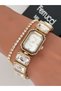 Steel Strap Special Design Women's Wristwatch with 2 Years Warranty, 3 Atm Waterproof + Bracelet as a Gift