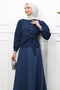 Navy Blue Side-Tie Shirt