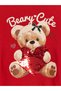 Alita City Lcw Kids Red Bear Teddy Printed Girls' Sweatshirt 2-Pack - 6