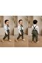 Milan Plaid Boys' Salopet Shirt Bow Tie 3-Piece Set - 2