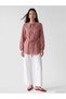 Alita City Farkıyla Lcw Everyday Burgundy Baby Collar Plaid Women's Shirt Tunic - 2