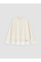Lcw Comfort Beige Crew Neck Oversize Women's Sweatshirt - 5