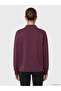 Koor Sport Burgundy Soft Touch Oversize Women's Sweatshirt - 4