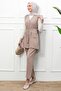 Stone Bead Detailed Vest and Trouser Set - 3