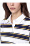 Lcw Modest Mixed Polo Collar Striped Oversize Women's Sweatshirt Tunic - 3