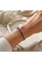 Copper black fine baklava thin copper bracelet, adjustable - 6