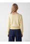 Alita City Farkıyla Xside Yellow Boat Neck Women's Knitwear Sweater - 4
