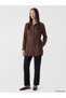 Alita City Farkıyla Lcw Everyday Brown Women's Shirt Tunic with Tie Sides - 2