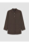 Two Mt Shop Quality Lcw Modest Brown Women's Shirt Tunic - 5
