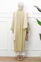 Olive Buttoned Long Loose Tunic - 5
