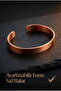 Pure copper flat thin copper bracelet, adjustable - 5