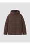 Two Mt Shop Quality Lcw Kids Brown Hooded Girls' Inflatable Coat - 2