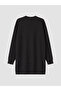 Lcw Modest Black Stone Soft Touch Women's Sweatshirt Tunic - 6