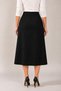 Plus Size Lace Detailed Elastic Waist Slimming Skirt - Black - 3