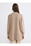 Two Mt Shop Quality Lcw Everyday Brown Diver Fabric Plain Loose & Baggy Women's Sweatshirt Tunic - 4