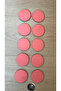 Pink Color 6 cm Diameter 10 Pieces Round 3 mm