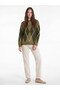 Lcw Modest Green Crew Neck Diamond Patterned Women's Knitwear Sweater - 2