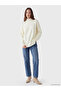 Lcw Modest Ecru Stand Collar Women's Knitwear Tunic - 2