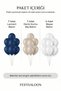 Set of 20 Navy Blue Sea Sand Beige White Balloons Birthday Party Decoration Organization Balloon - 4