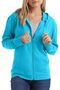 Hanes Women's Jersey Zipper Hooded Sweatshirt, Dark Brown Color, Size Xxl, Very High Collar