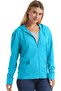 Hanes Women's Jersey Zipper Hooded Sweatshirt, Dark Brown Color, Size Xxl, Very High Collar - 3