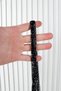 Black Shiny Rhinestone Waterway Iron-On Hotfix 1 Meter (100 cm) Decorative Stone Strip – Decorative Tape for Evening Dresses, Clothes, Bags, Shoes, Textiles, Jewelry Design, and Hobby Embellishments - 6