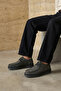 , Men's Genuine Leather Casual Shoes 1631064Zssy352 Dark Gray - 2