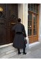 Oversized Cloak Belted Long Trench Coat - 4