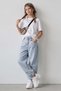 Girl's 9-14 Years Soft Denim Jogger Pants Blue