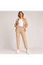 Aynur Beige High Waist Lycra Trendy Mom Jean