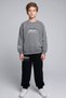 Boys' 9-14 Years Old Back Printed Tracksuit Set Gray - 2