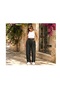 Women's Kdife Corduroy Belt with Elastic Back, Palazzo Baggy Fit Pants