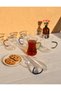 6 Pieces of Glass Multi-Colored Tea Cups with Handles 150 ml Tea Cups with Handles