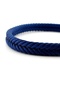 Navy Blue Hair Braid Rope Antique Yellow Color Metal Magnet Men's Bracelet M062J - 4