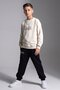 Boys' Letter Printed Sweatshirt and Jogger Pants Set