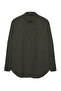 Oversize Khaki Women's Shirt 11478