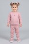 Mojo unisex baby 1-3 years cotton seasonal tracksuit set powder