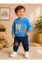 Elephant Printed Seasonal Boys' 2-Piece Set 1-4 Years Old
