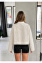 Floral Embroidered Snap Button Bomber Jacket - 2