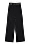 Black Women's Trousers with Rubber Detail 71153 - 3