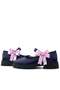 Rakerplus 120-Lrdt Navy Blue Patent Leather Velcro Thick Sole Ribbon Girls' School Shoes - 3