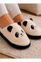 Women's Plush Home Slippers Cute Panda Patterned Winter Warm Closed Toe Soft Sole Slippers Stc1332 - 3