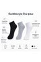 Men's Short Socks 12-Pack |   80% Cotton Seamless Toe, Breathable, Black Gray White - 2