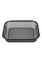 Modern Black Metal Strainer |   Multi-Purpose Rectangular Wire Vegetable and Fruit Washing and Serving Basket 30X22 cm - 3
