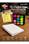12-Pack Highlighter Pen Stand and A5 4-Ring White Binder Set |   6 Pastel + 6 Neon Pens
