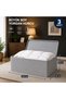 3 Pcs Anthracite Large Size under Bed and Sofa Bed Type Pillow Quilt Cushion 100 X 50 X 50 cm - 4
