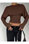 Crew Neck Long Sleeve Viscose Fabric Usa Trends Blouse -Do987676 - 4